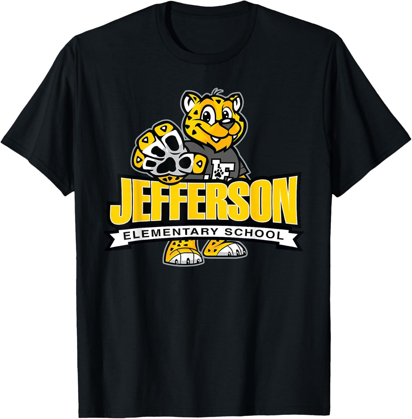 Jefferson Emementary - Jake the Jaguar Je-420 T-Shirt - T-Shirt | Black