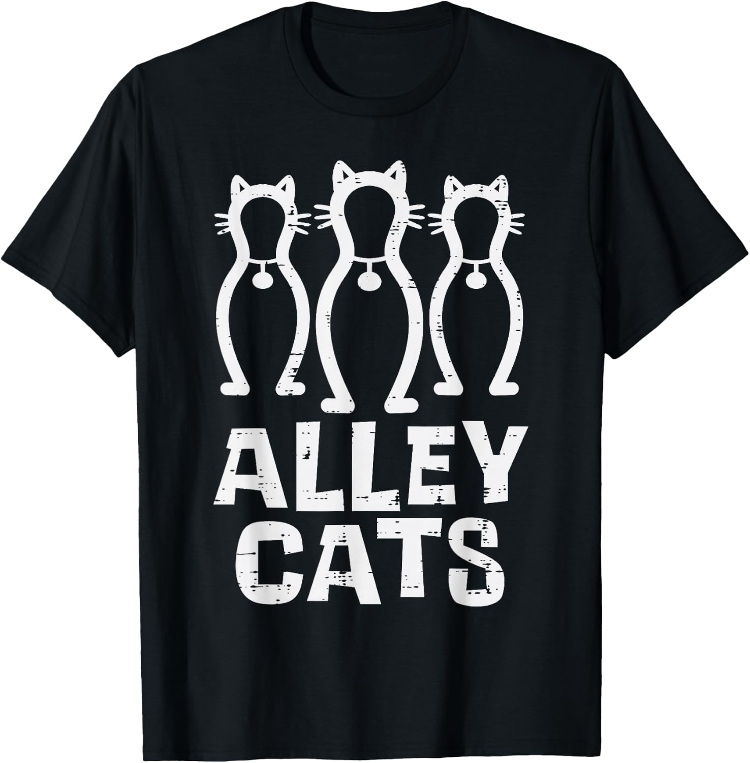 Alley Cats Bowling Team Fun Humor Bowler Player Women Ladies T-Shirt - T-Shirt | Black