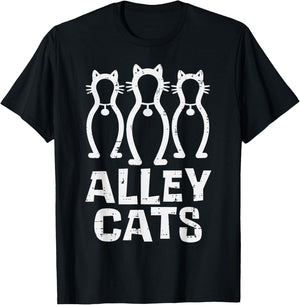 Alley Cats Bowling Team Fun Humor Bowler Player Women Ladies T-Shirt - T-Shirt | Black