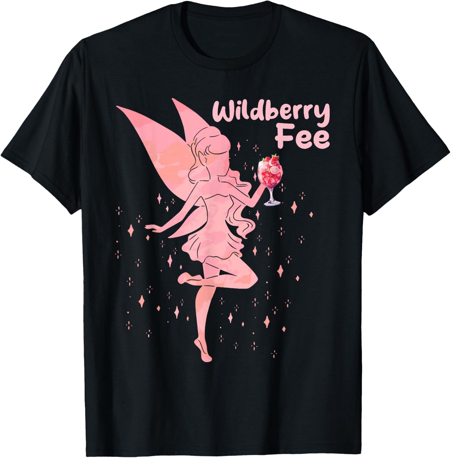 Wildberry Fairy Saufen Lillet , black T-Shirt - T-Shirt | Black