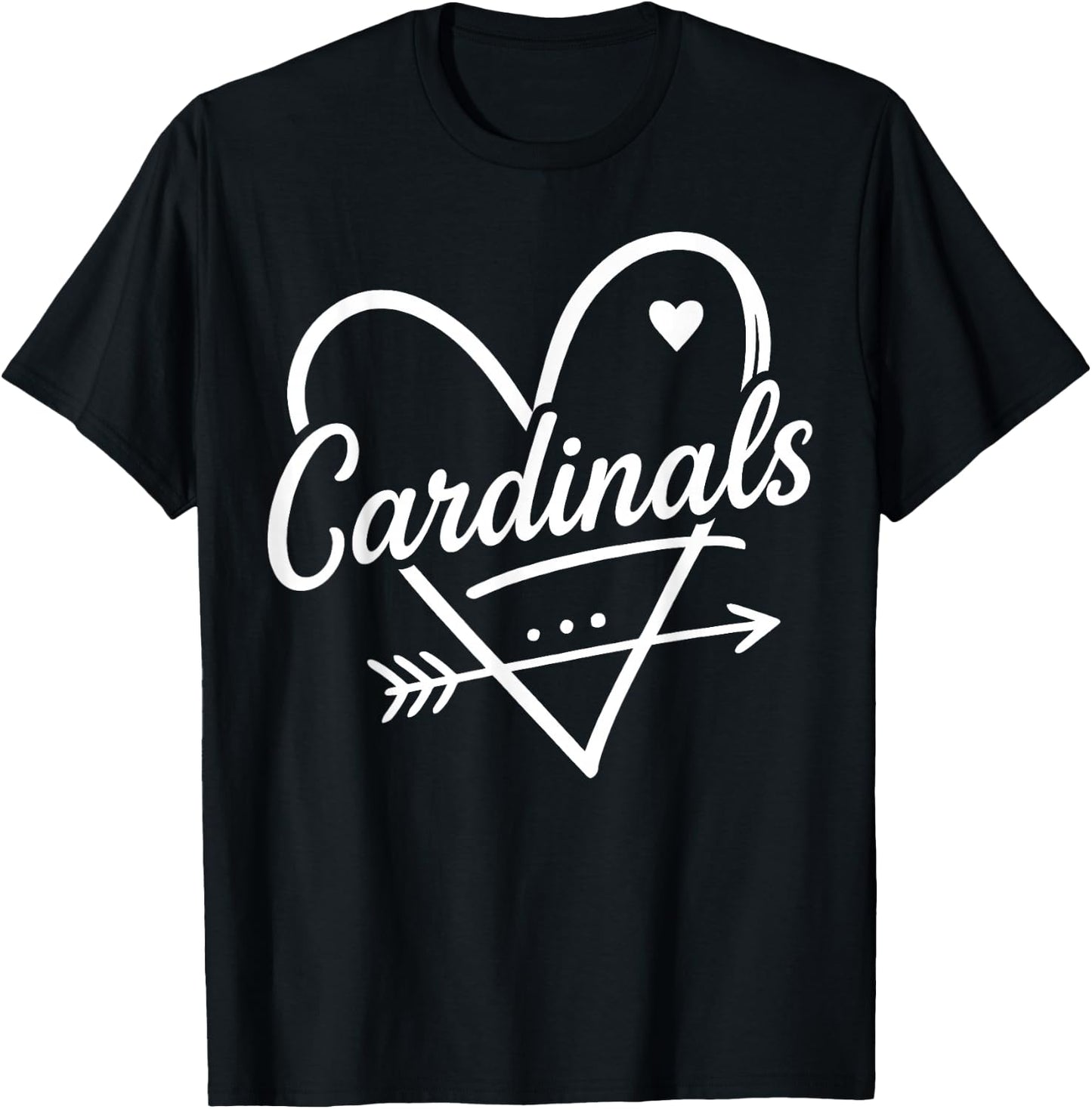 Cardinals Vintage Design Men Women Kids T-Shirt - T-Shirt | Black