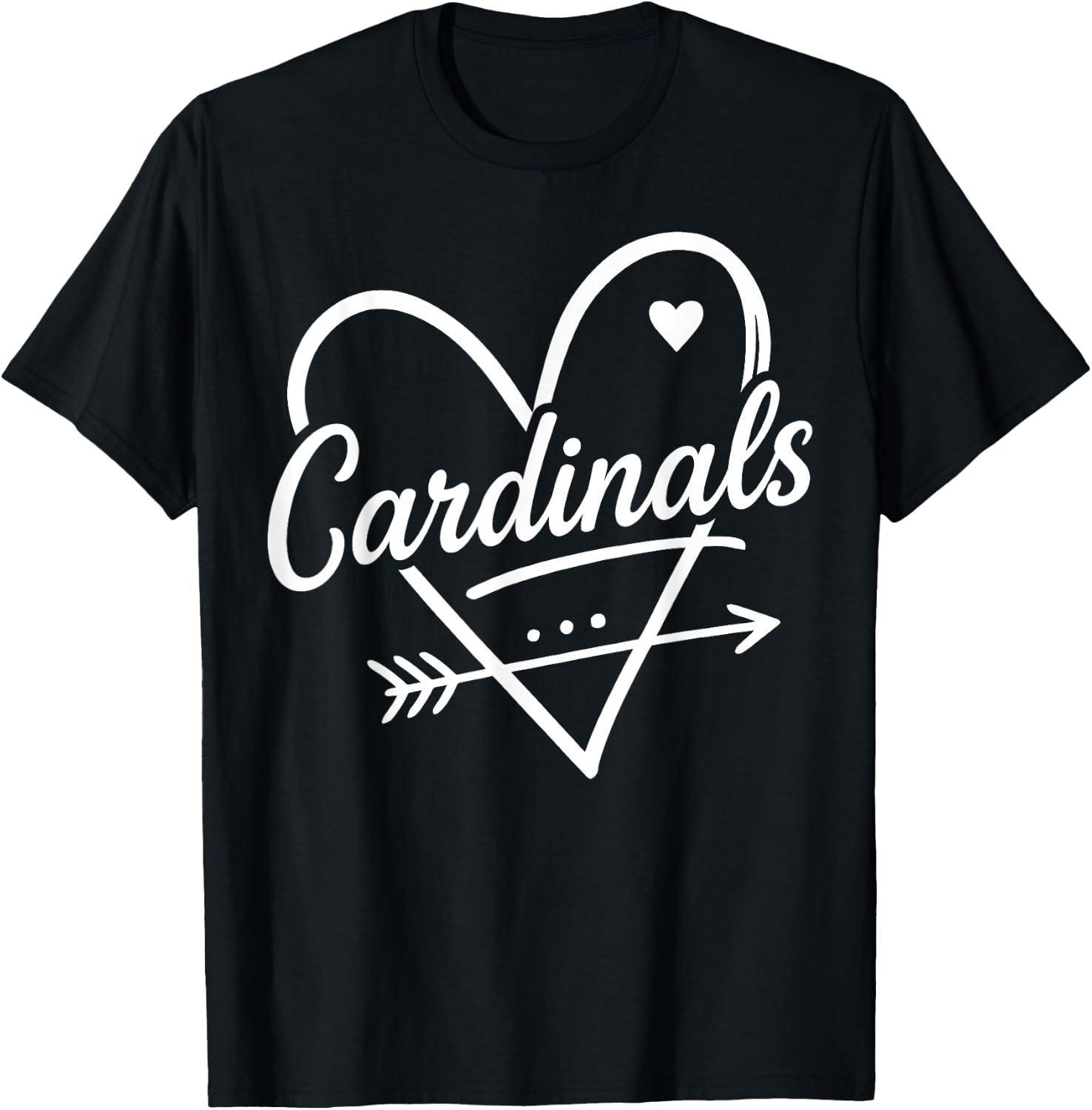 Cardinals Vintage Design Men Women Kids T-Shirt - T-Shirt | Black