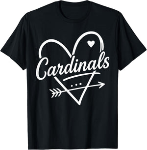 Cardinals Vintage Design Men Women Kids T-Shirt - T-Shirt | Black