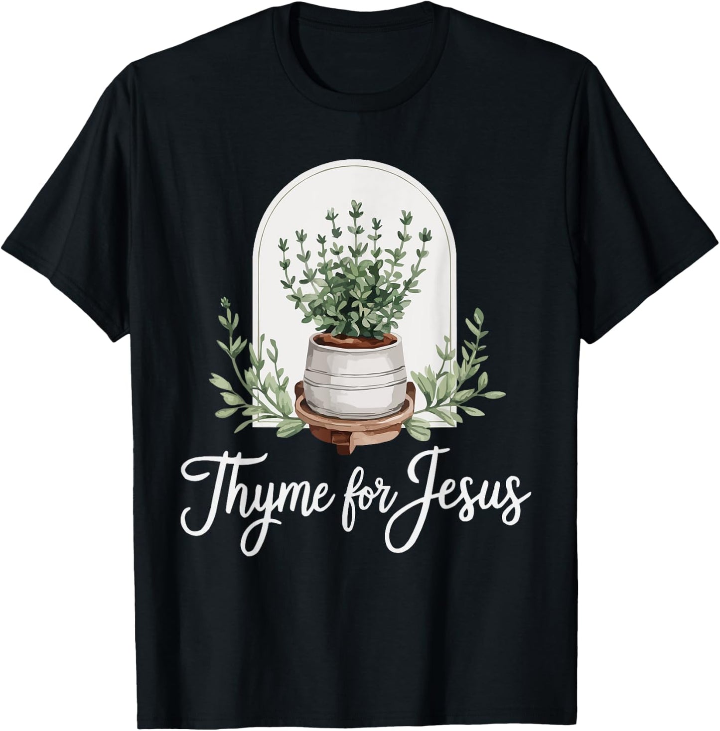 Gardening Jesus Christ Religion Christian Christianity T-Shirt - T-Shirt | Black