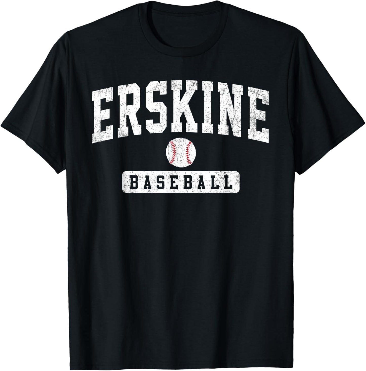 ERSKINE College Baseball Arch Vintage Design Women T-Shirt - T-Shirt | Black