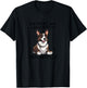 Funny Cardigan Welsh Corgi I'm Short and a Little Mouthy T-Shirt - T-Shirt | Black