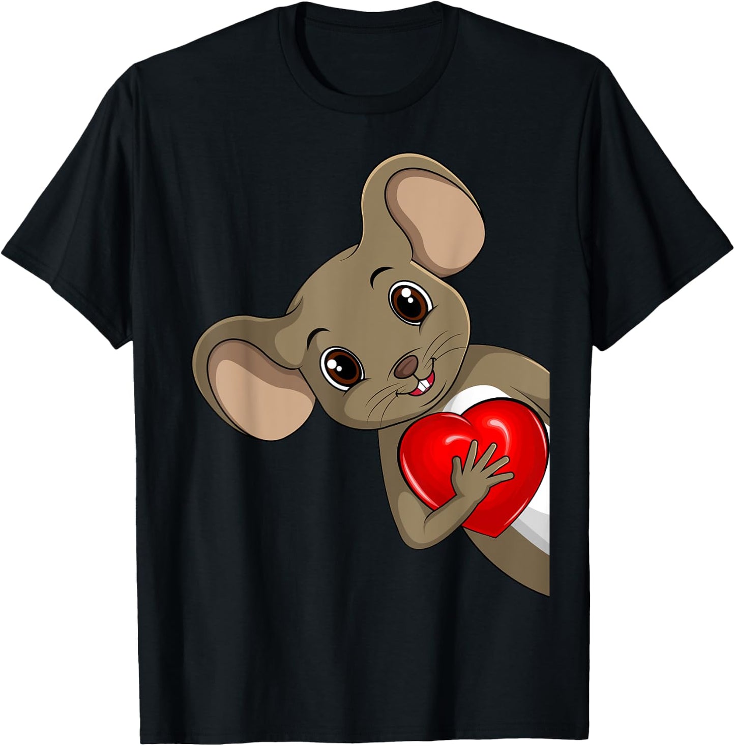 Maus Damen Kinder Mädchen Mäuse T-Shirt - T-Shirt | Black