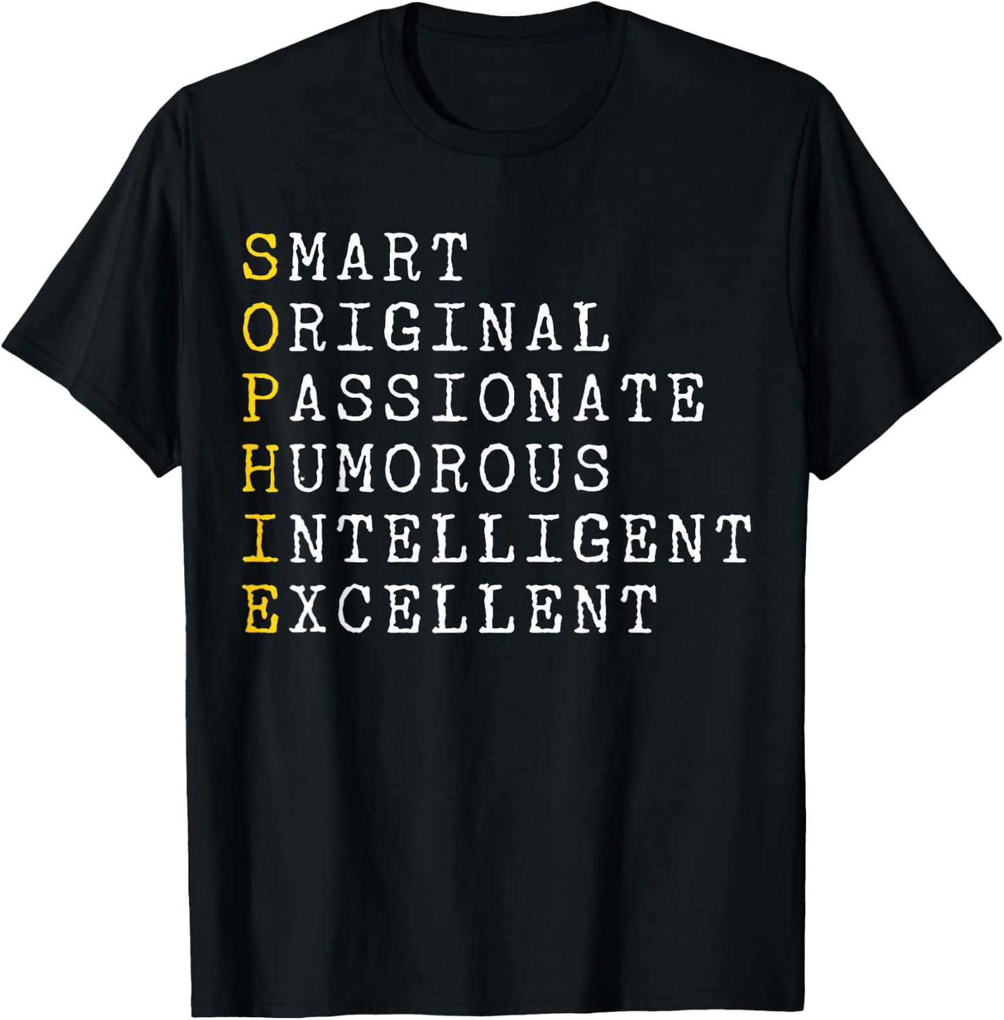 Sophie Adjectives Personalised Sophie Name Woman, Sophie T-Shirt - T-Shirt | Black