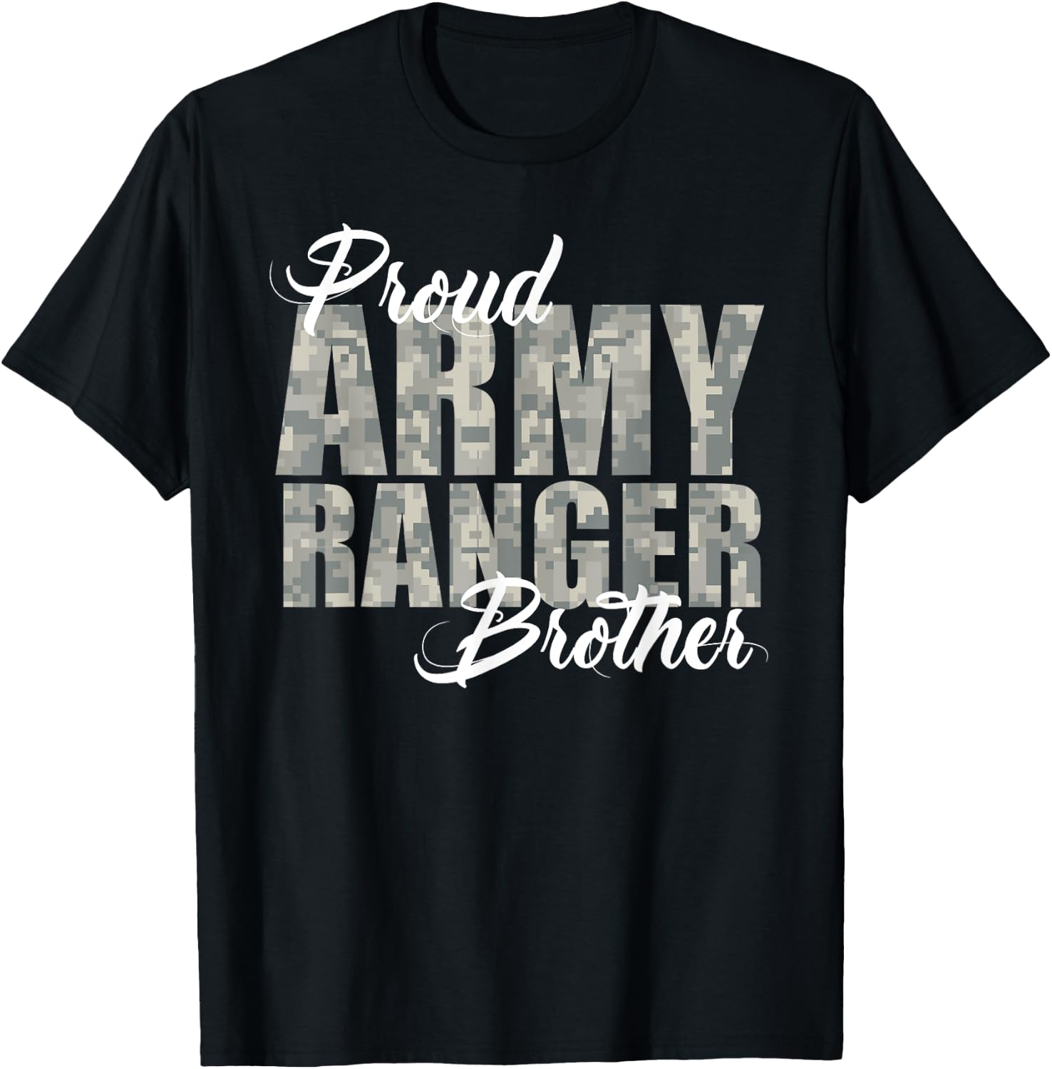Proud Army Ranger Brother T-Shirt - T-Shirt | Black