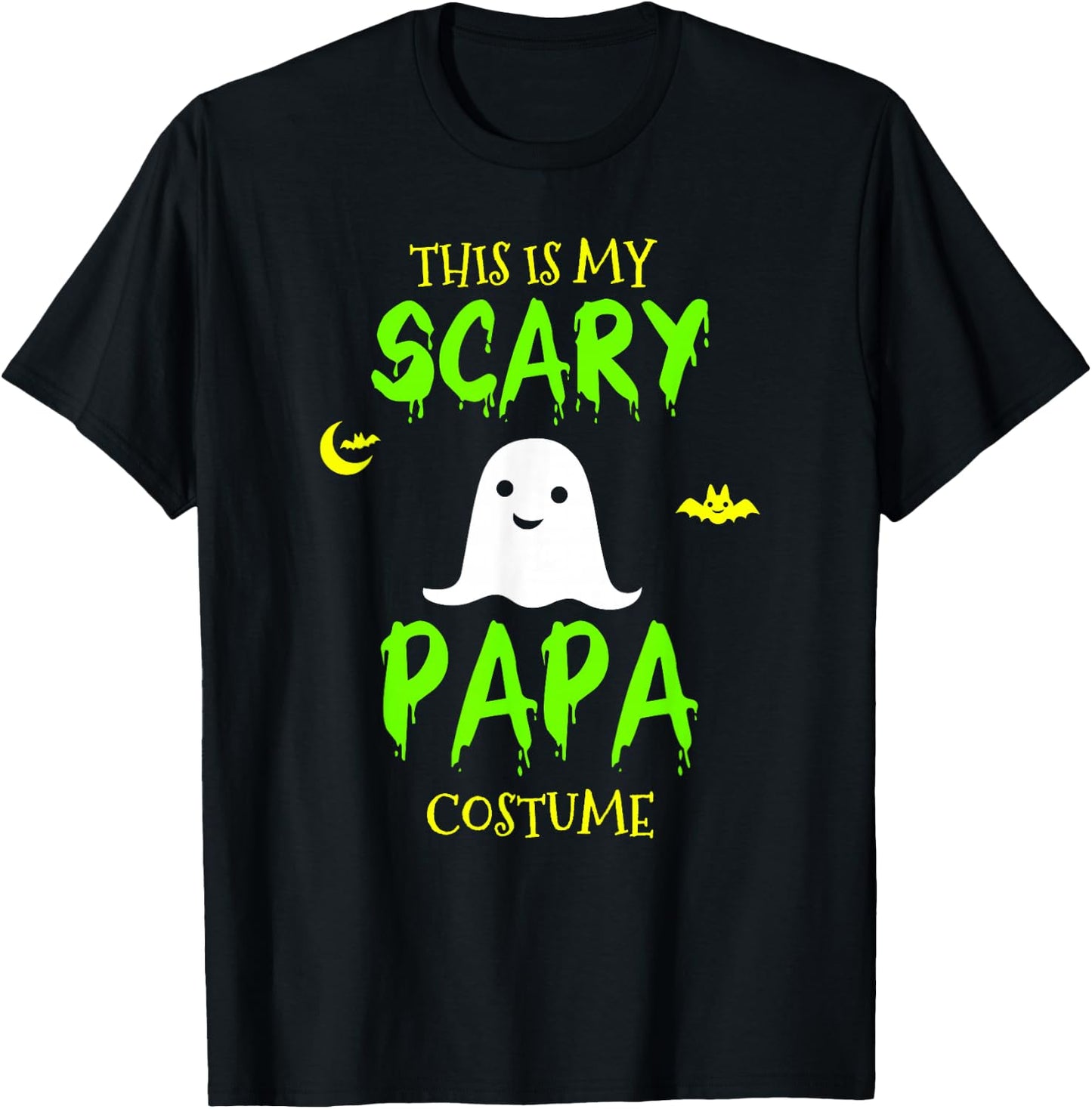 This Is My Scary Papa Costume Halloween Lazy Easy T-Shirt - T-Shirt | Black