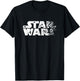 Star Wars Ship Shattered Logo White T-Shirt - T-Shirt | Black