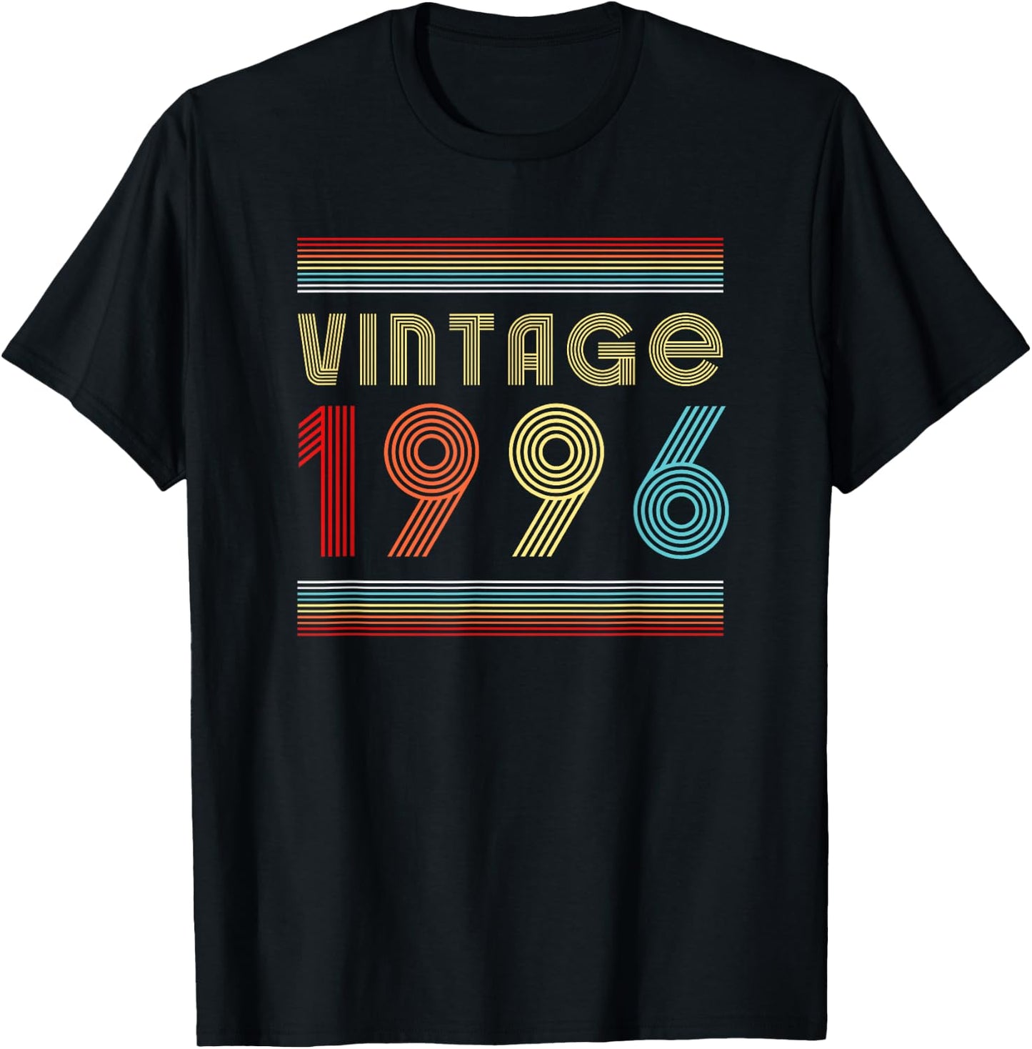 Vintage 1996 Men Limited Edition BDay 1996 Birthday T-Shirt - T-Shirt | Black