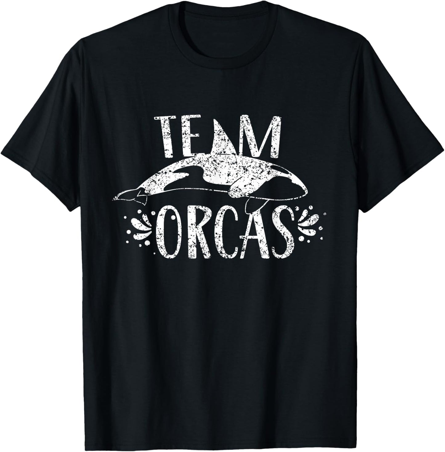 Team Orcas Sea Whale Orca Protect T-Shirt - T-Shirt | Black