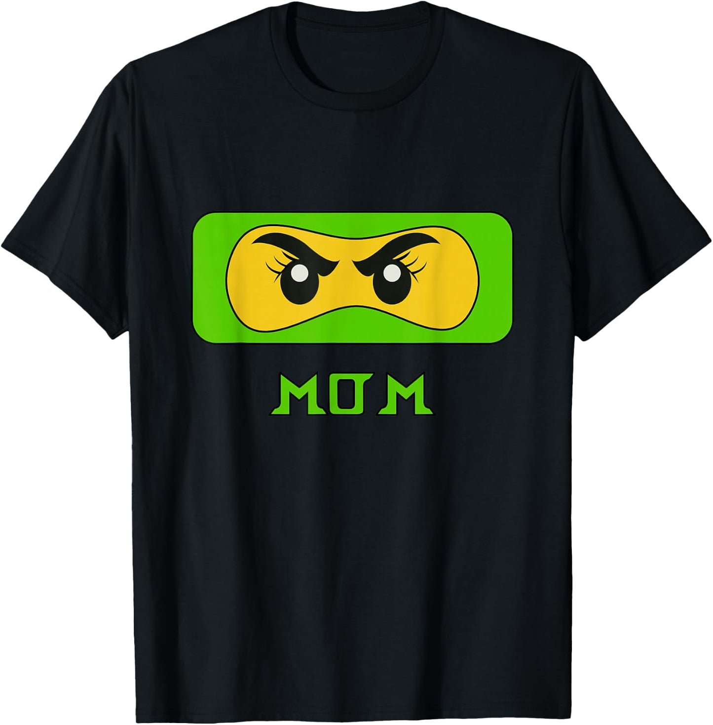 Mama Ninja Face Family T-Shirt - T-Shirt | Black