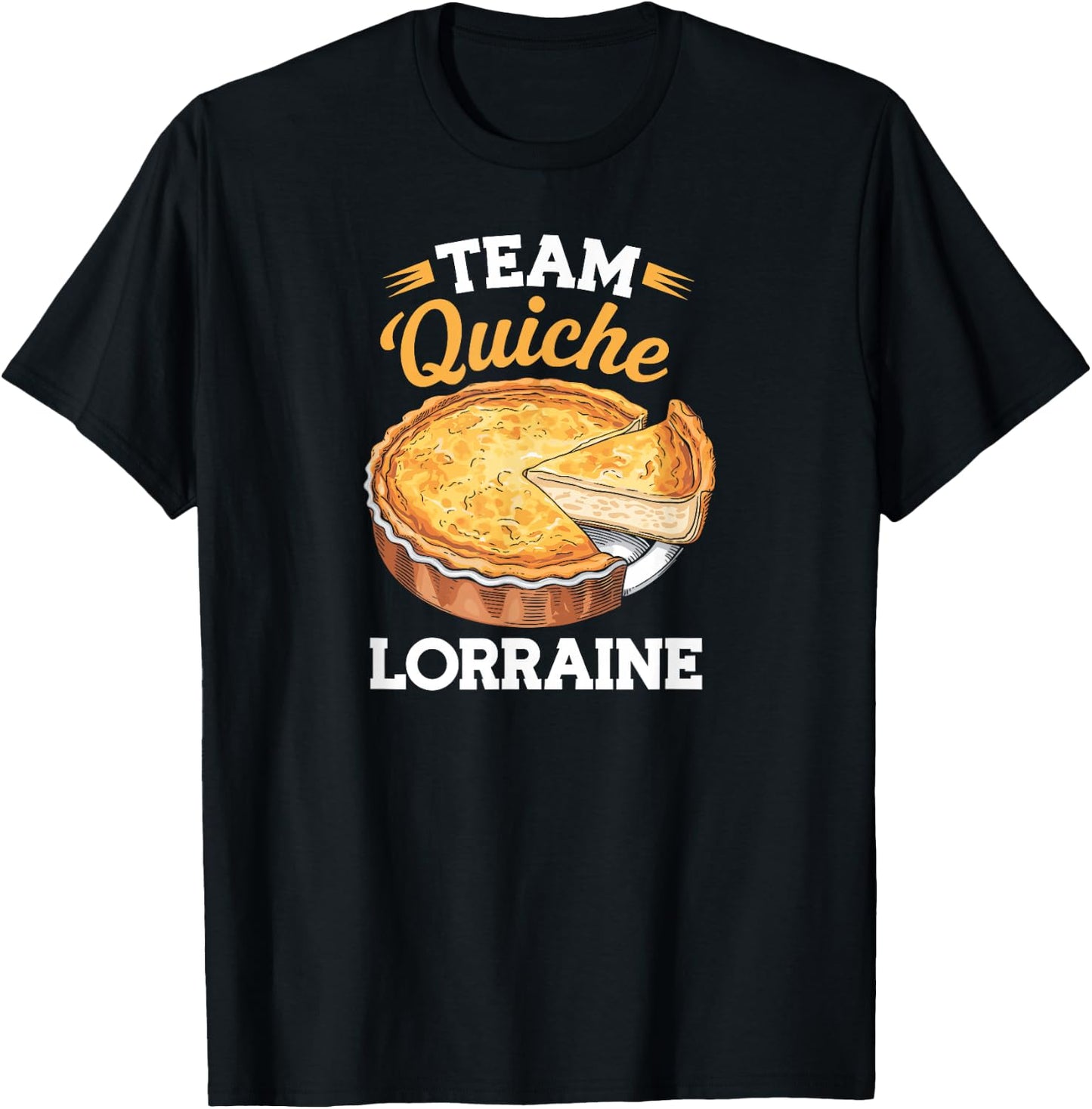 Team Quiche Lorraine , Black, S T-Shirt - T-Shirt | Black