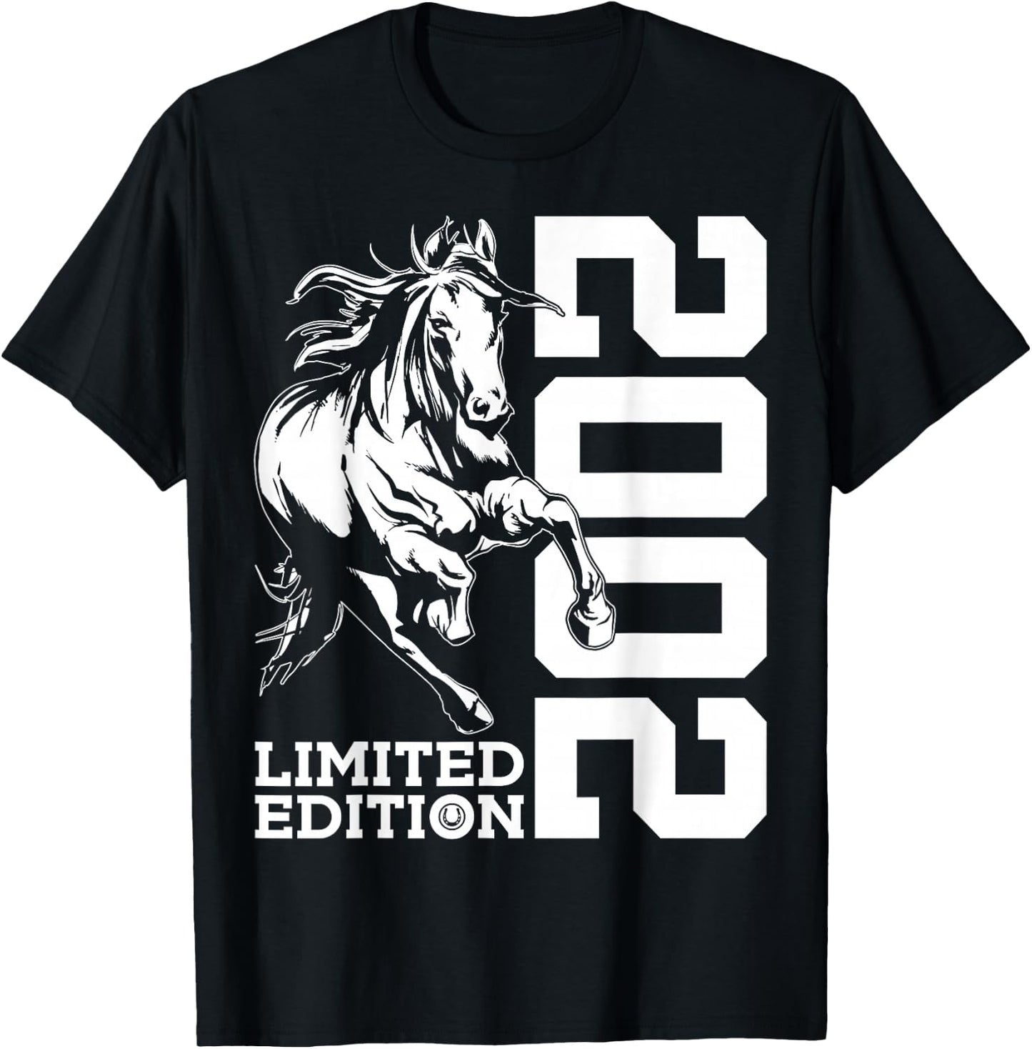 Riding 24th Birthday Horse Limited Edition 2002 Rider T-Shirt - T-Shirt | Black