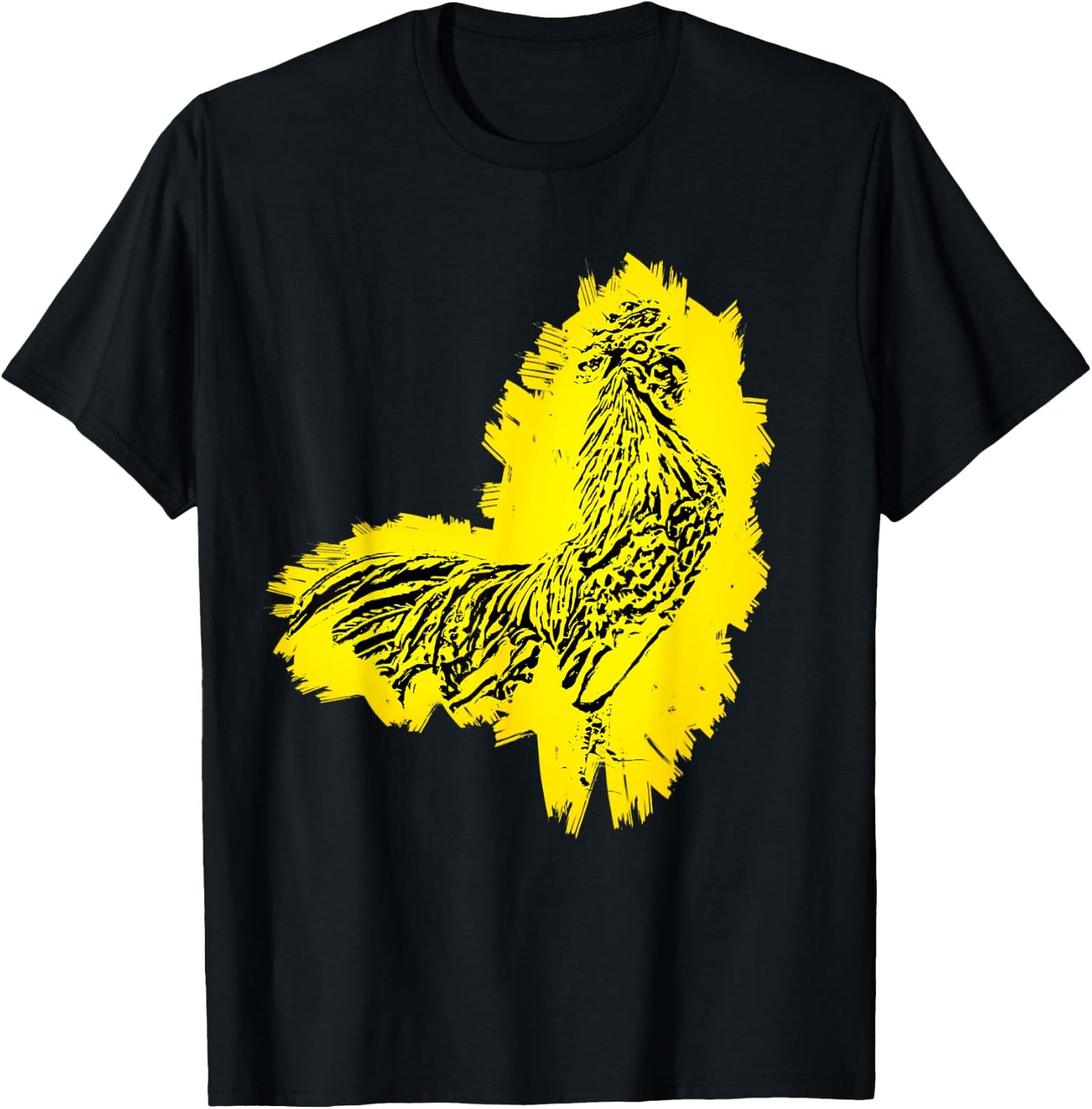 Rooster Chicken Motif Farmer colorful Farm Animals Chickens T-Shirt - T-Shirt | Black