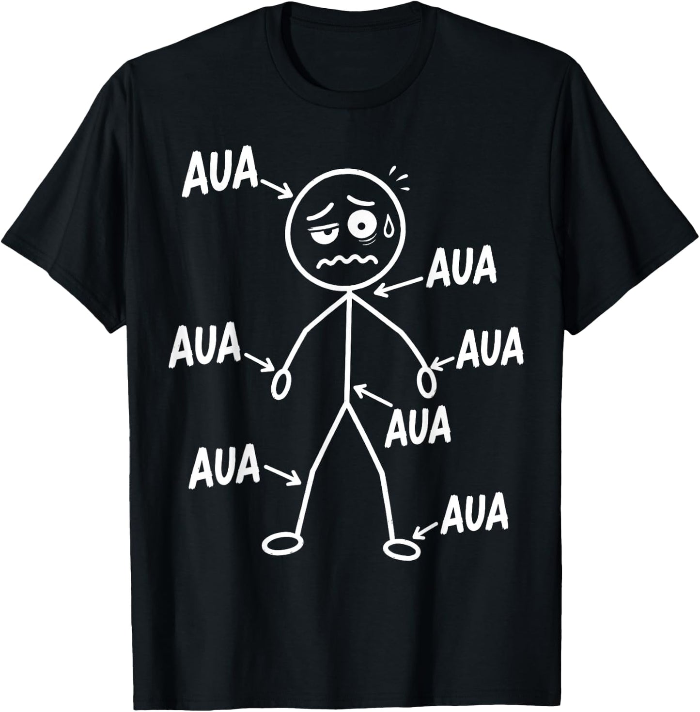 Aua Au Dem Alter entsprechen guter Zustand Lustig Geburtstag T-Shirt - T-Shirt | Black