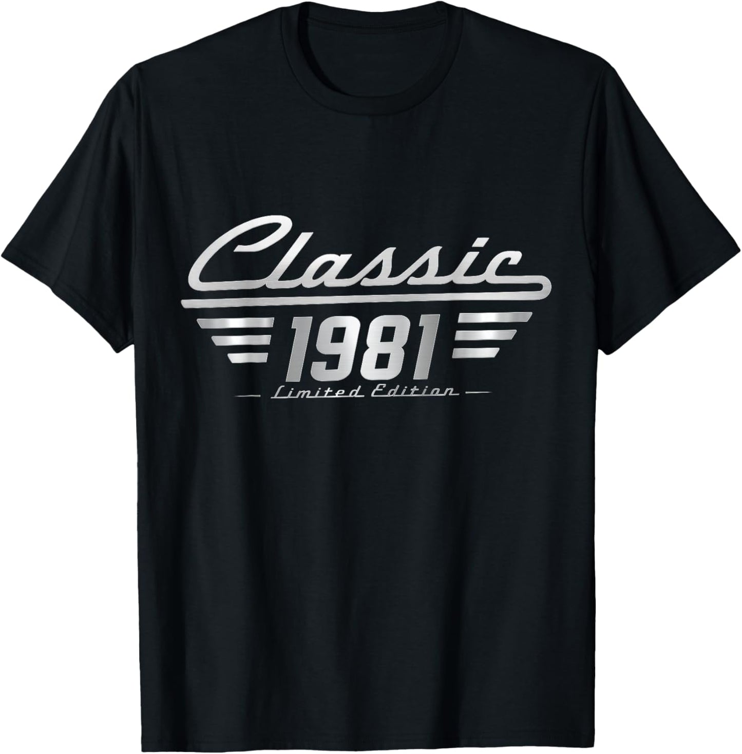Classic 1981 Limited Edition Vintage Car Birthday T-Shirt - T-Shirt | Black