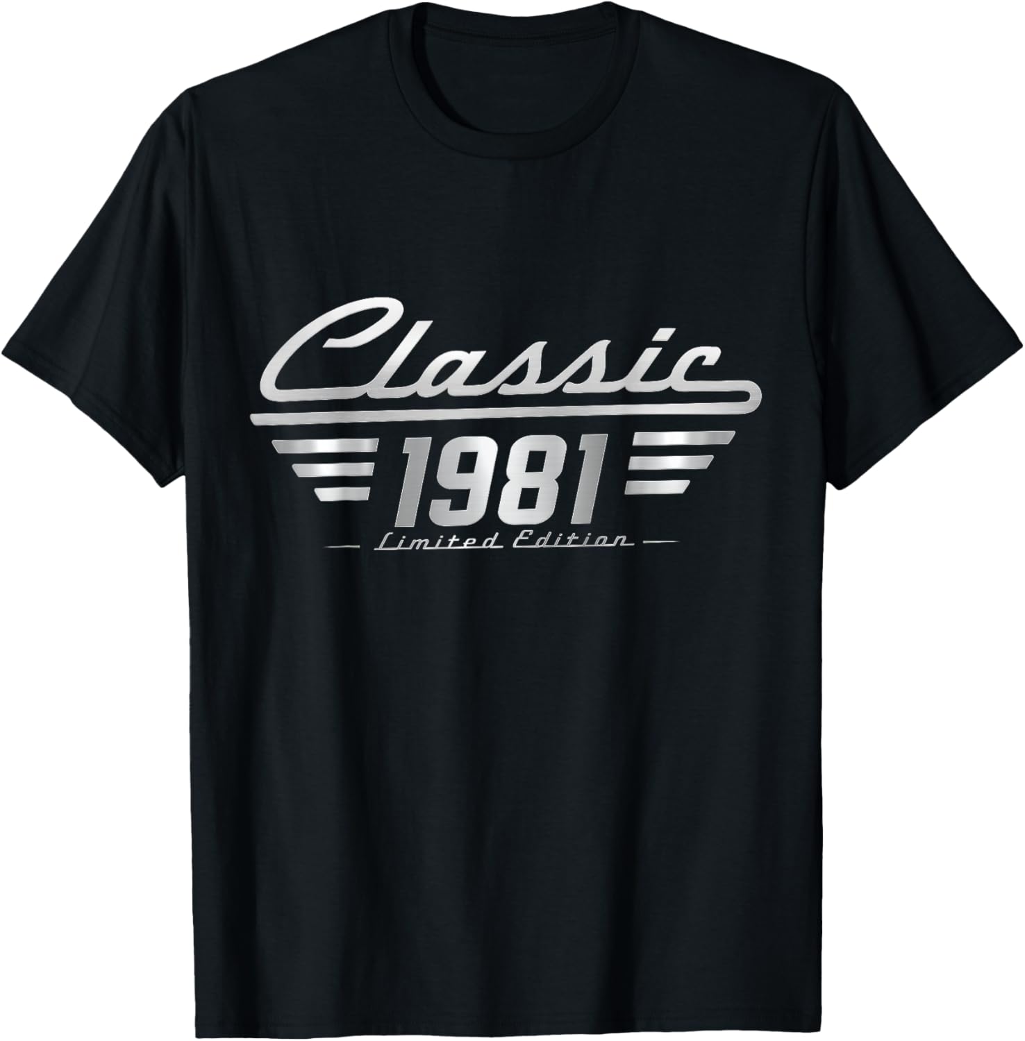 Classic 1981 Limited Edition Vintage Car Birthday T-Shirt - T-Shirt | Black