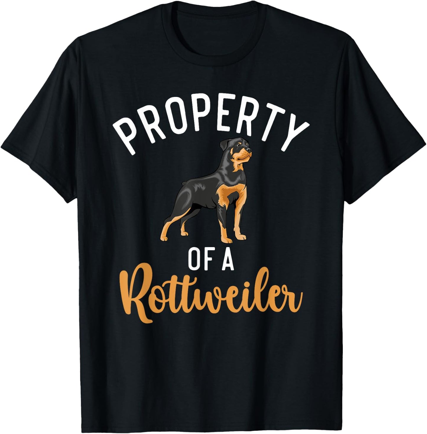 Property of a Rottweiler T-Shirt - T-Shirt | Black