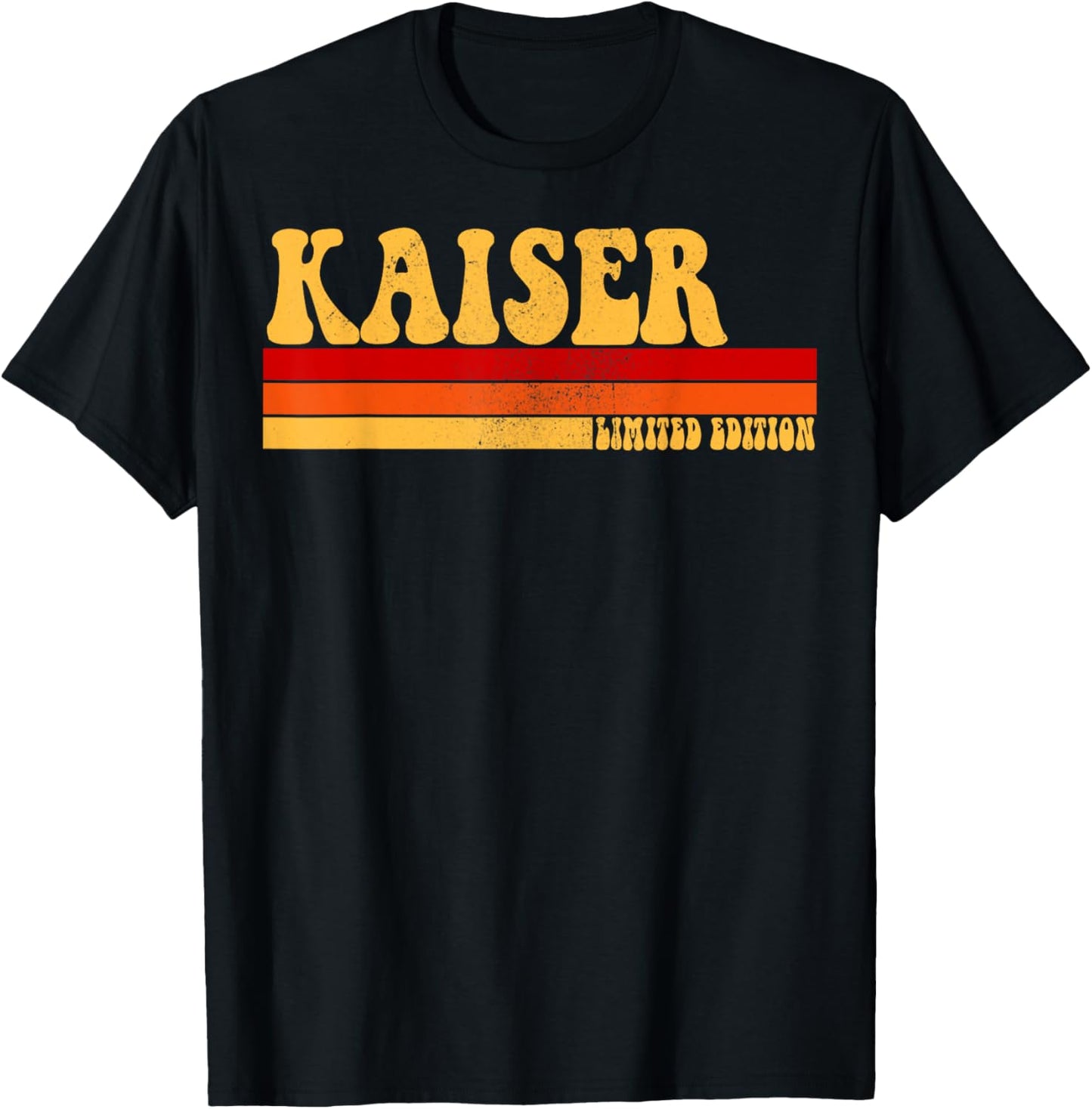 KAISER Name Personalized Idea Men Retro Vintage KAISER T-Shirt - T-Shirt | Black
