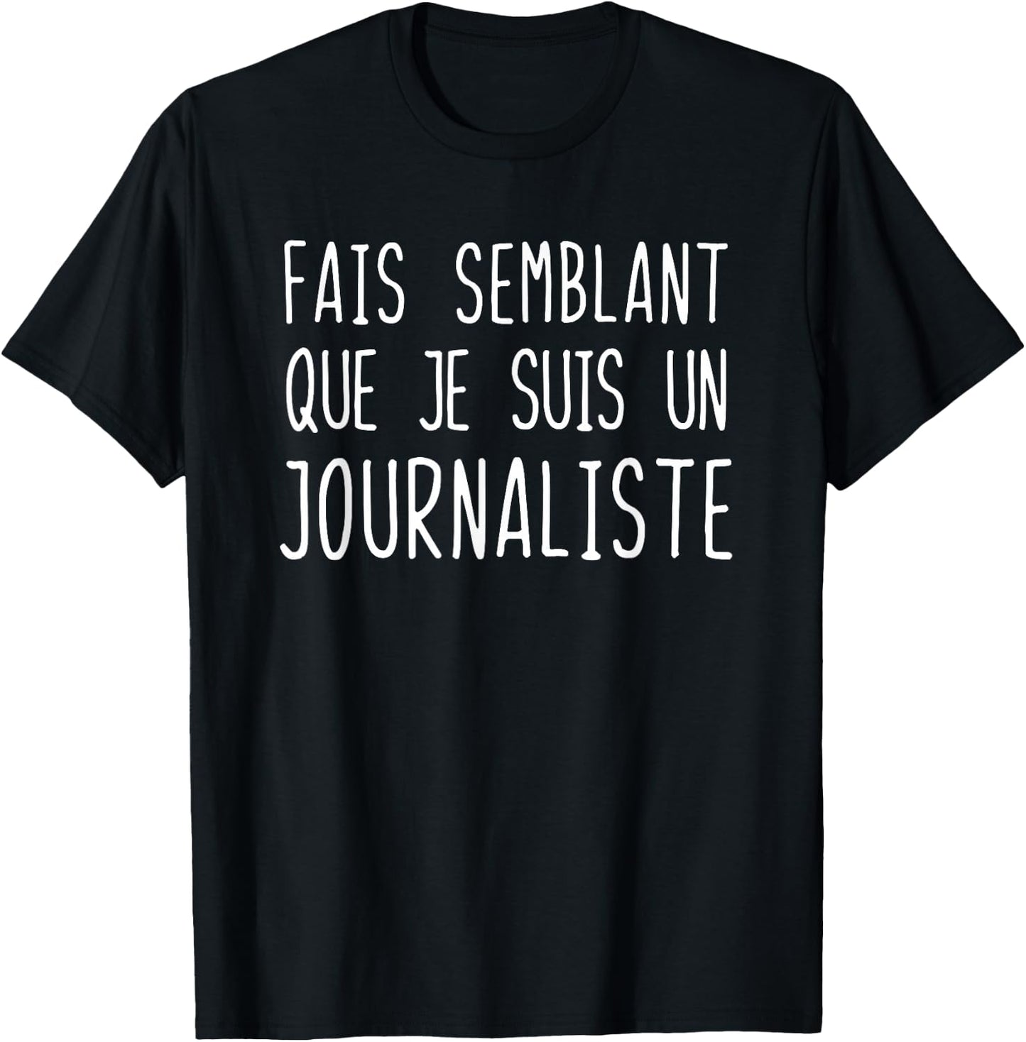 Funny Journalist Costume for Halloween Costume , Black, S T-Shirt - T-Shirt | Black