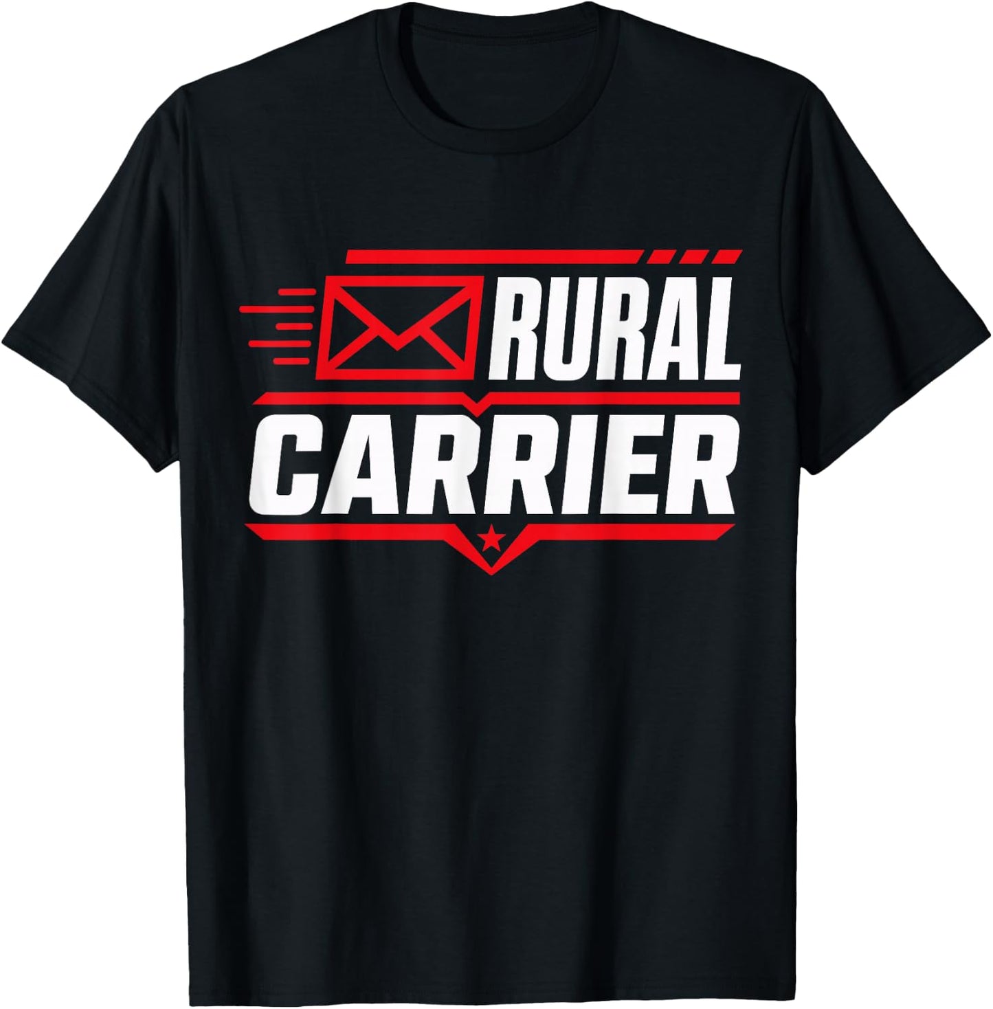 Rural Carrier Postal Worker Mailman Delivery T-Shirt - T-Shirt | Black