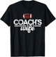 Football Coach's Wife Gift T-Shirt - T-Shirt | Black