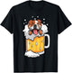Funny English Bulldog drunk in Beer T-Shirt - T-Shirt | Black