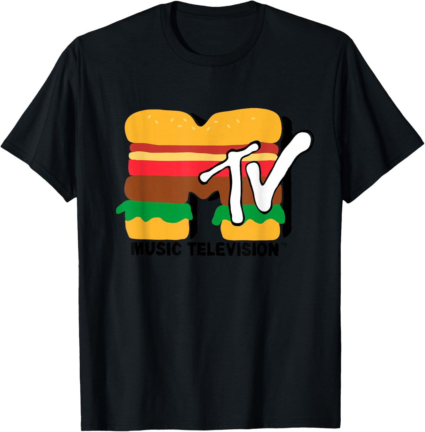 MTV - Burger TV T-Shirt - T-Shirt | Black