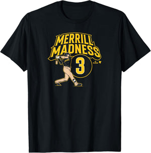 Jackson Merrill - Merrill Madness - San Diego Baseball T-Shirt - T-Shirt | Black