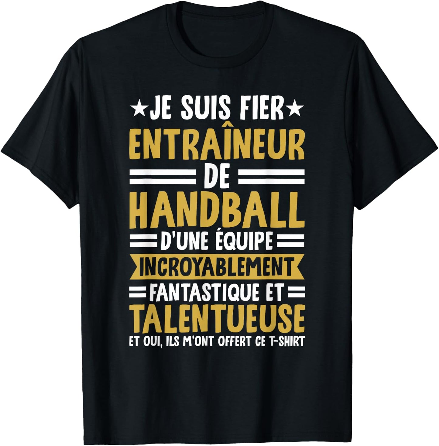 Funny Coach I Am Proud Handball Trainer T-Shirt - T-Shirt | Black