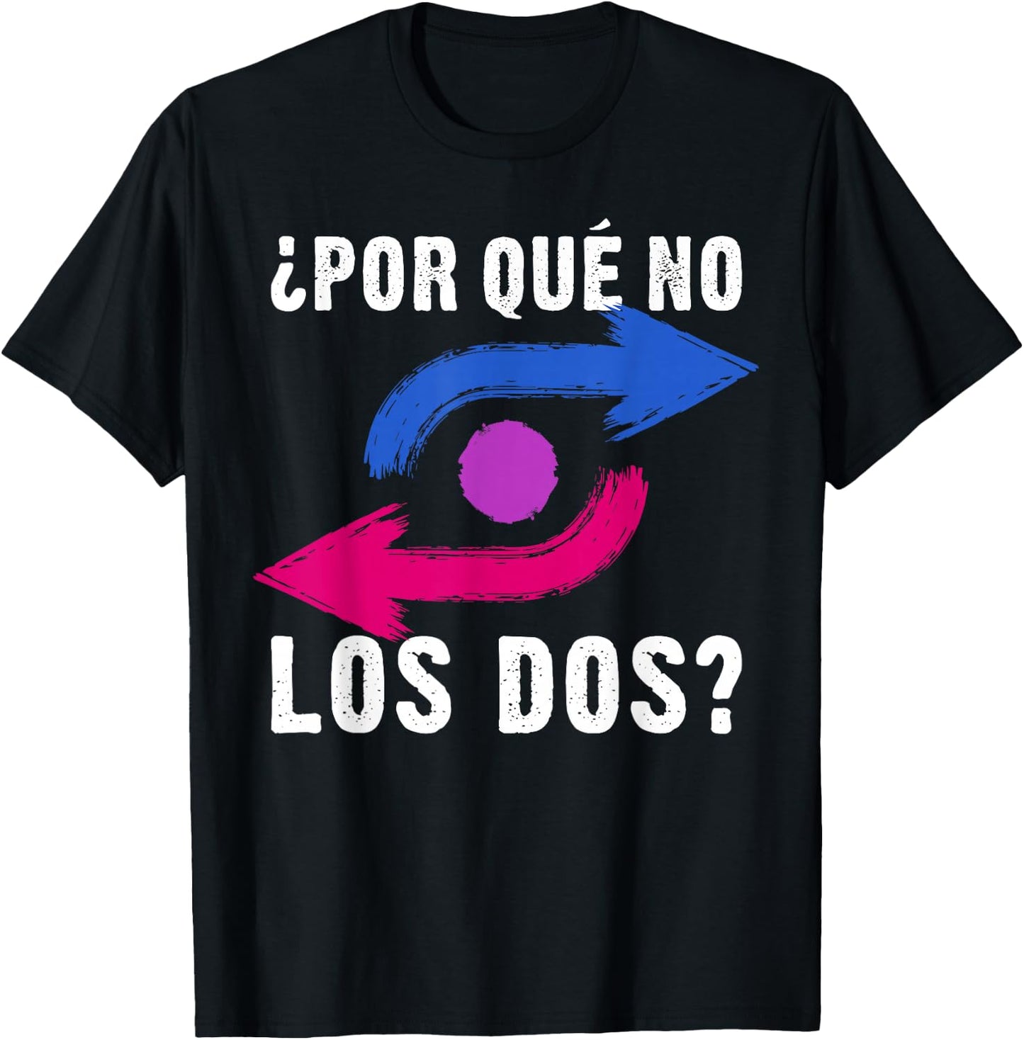 Por Qué No Los Dos Bisexual Pride Colours Arrows T-Shirt - T-Shirt | Black
