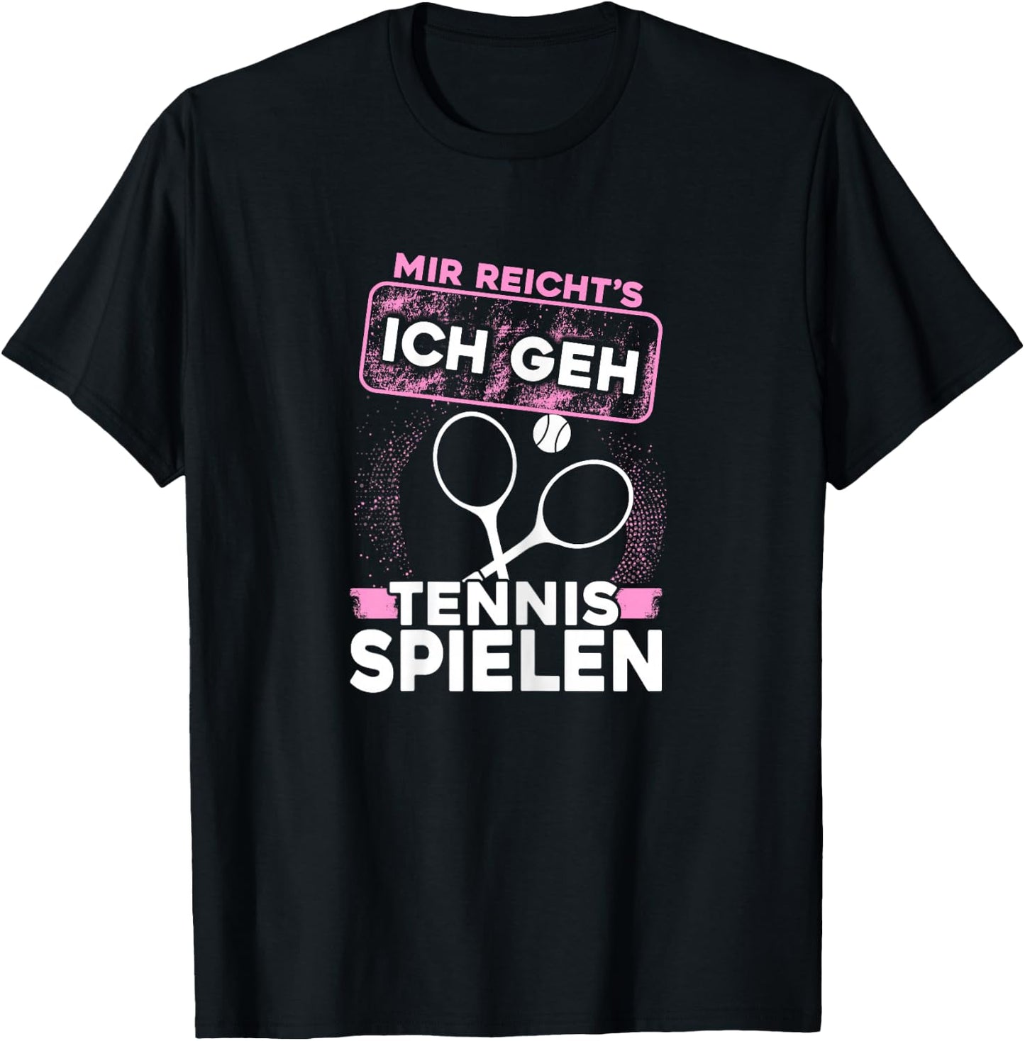 Women's Tennis Racket Tennis Ball Women Tennis Girls , black T-Shirt - T-Shirt | Black