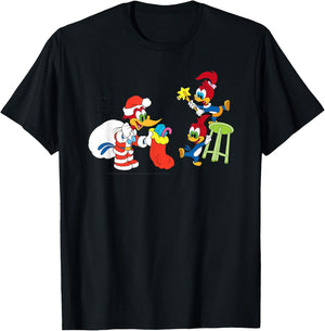 Woody Woodpecker Holiday T-Shirt - T-Shirt | Black