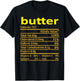 Butter Nutrition Funny Thanksgiving Costume Food Christmas T-Shirt - T-Shirt | Black