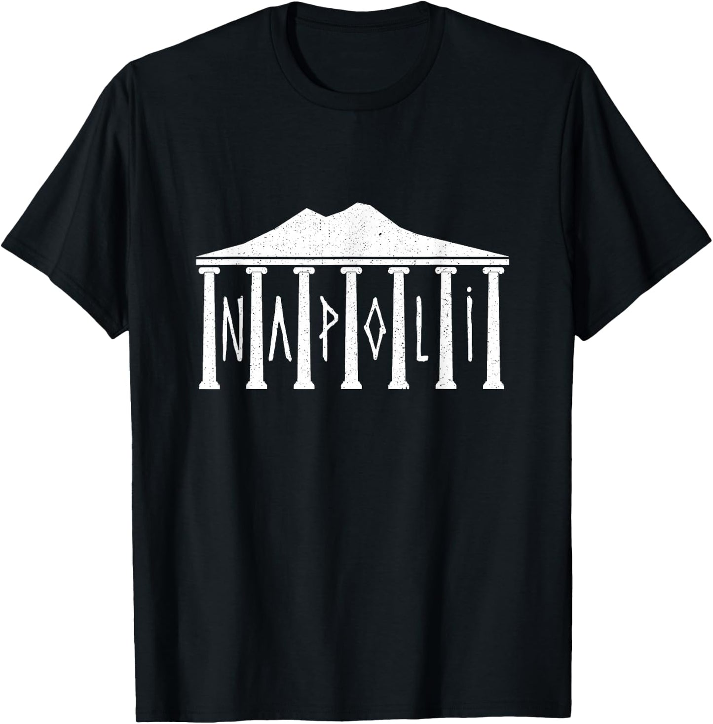 Ruins Of Pompeii Roman Architecture Napoli Italia Souvenir T-Shirt - T-Shirt | Black
