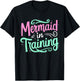 Mermaid In Training Swimmer Girl Swim Women Swimming T-Shirt - T-Shirt | Black