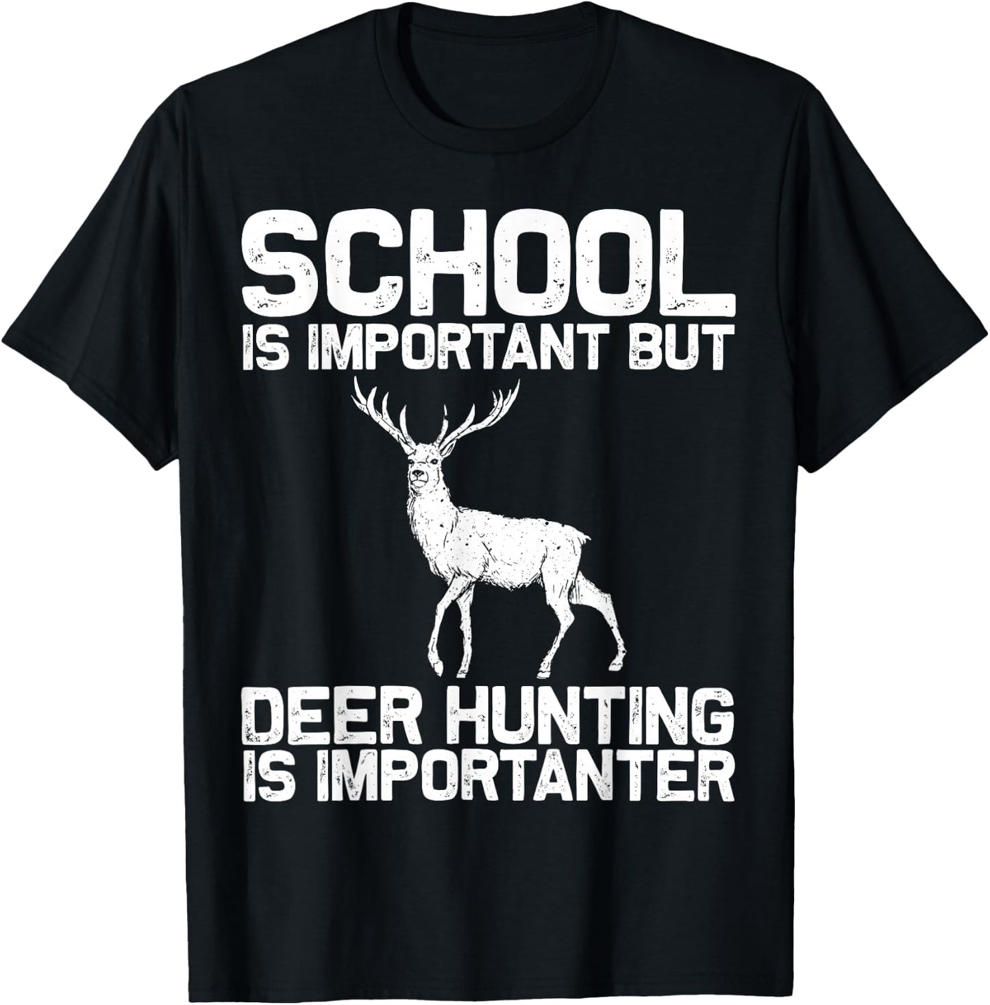 Deer Hunting Design For Boys Men Deer Hunter Deer Hunting T-Shirt - T-Shirt | Black