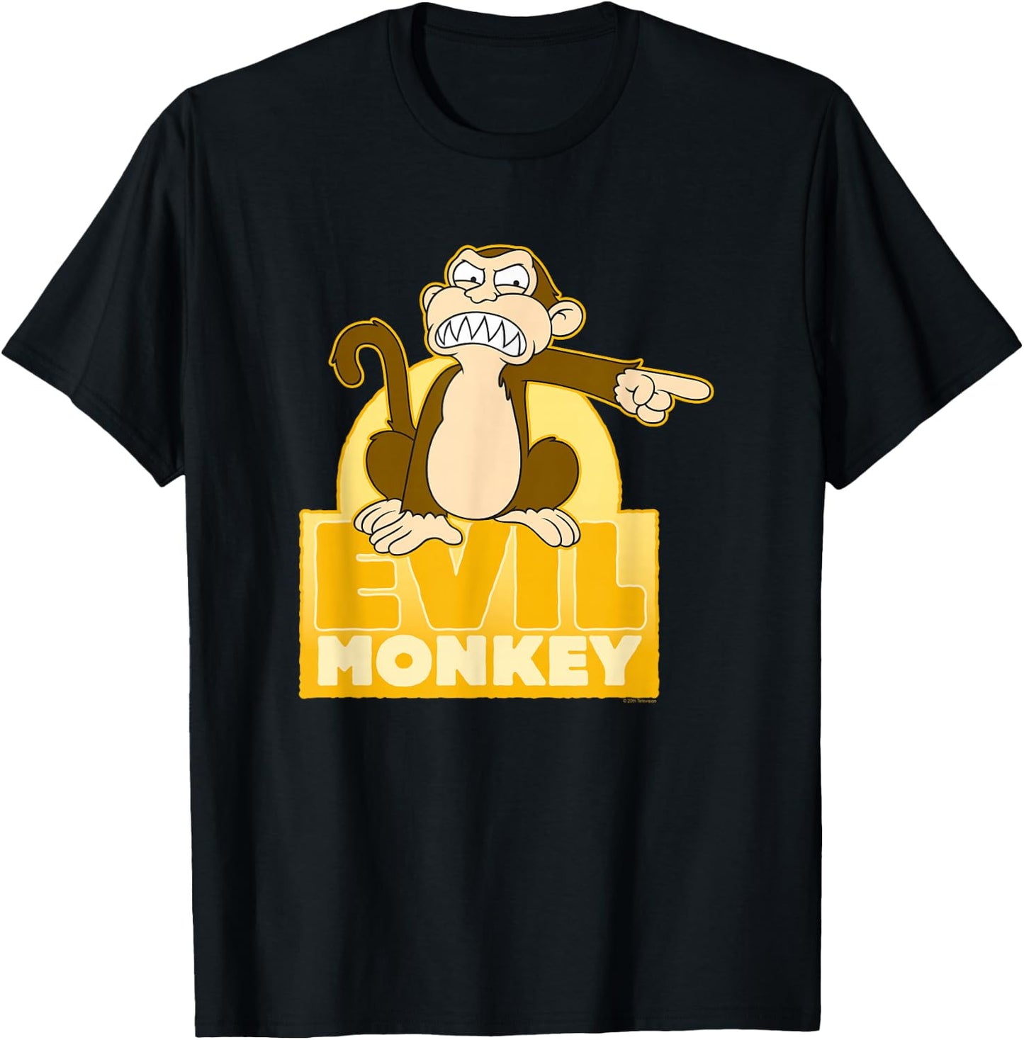 Family Guy Böser AFFE T-Shirt - T-Shirt | Black