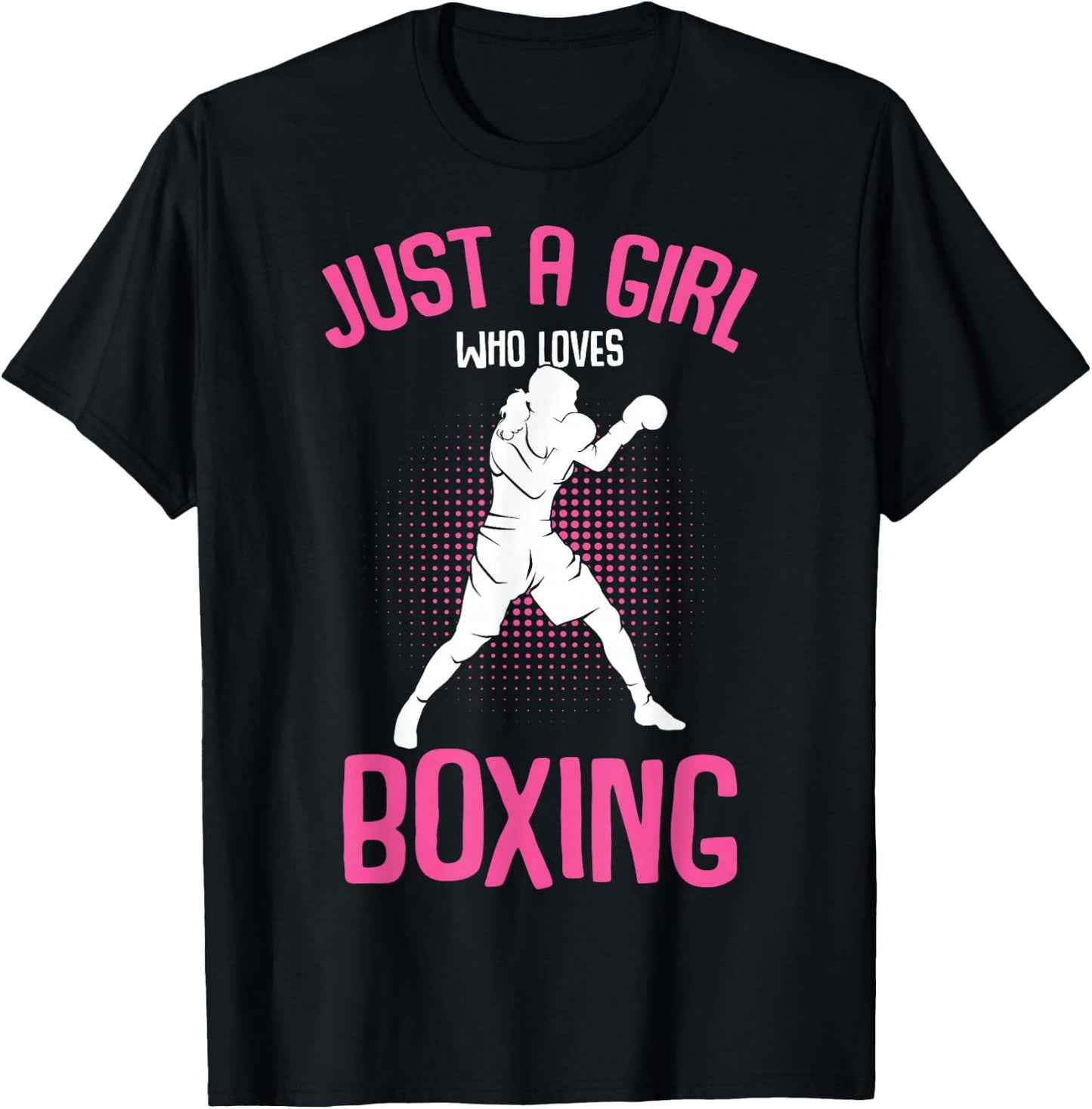 Just a Girl who loves Boxing Boxer Girls Kids T-Shirt - T-Shirt | Black