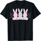 Checkerboard Easter Bunny for Tween Boys Girls Teens T-Shirt - T-Shirt | Black