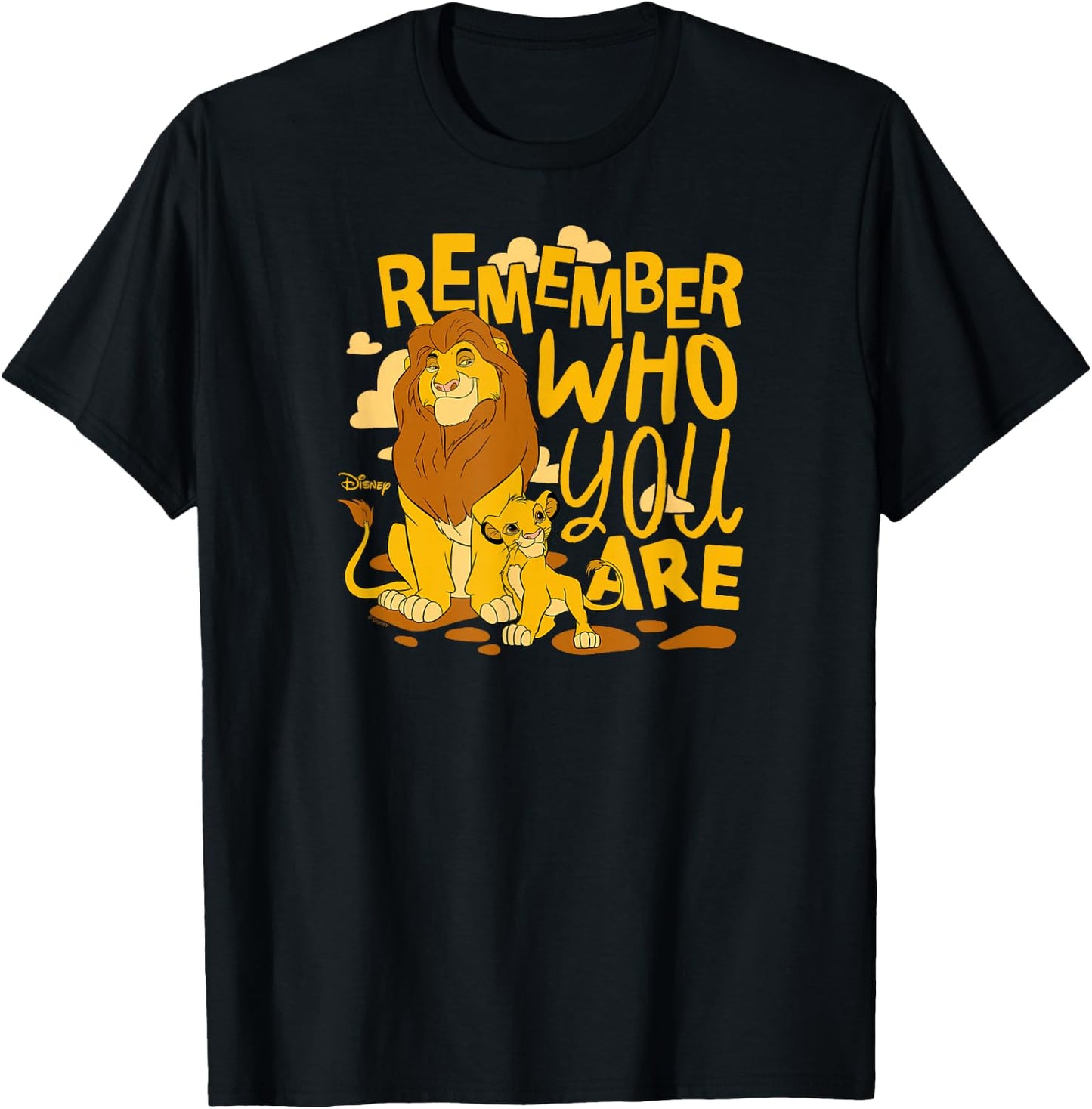 The Lion King - Mufasa and Simba Remember Who You Are T-Shirt - T-Shirt | Black