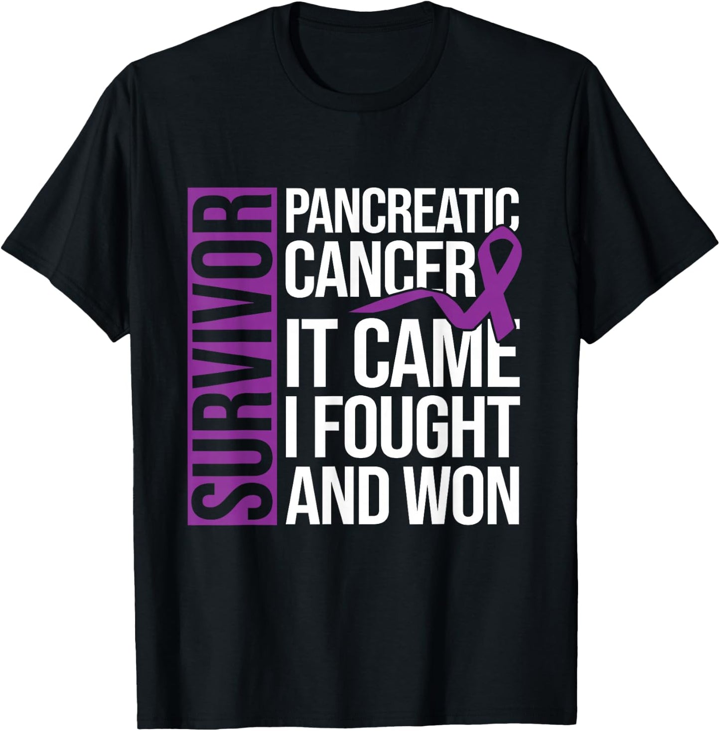 Survivor Cancer Survivor Pancreatic Cancer T-Shirt - T-Shirt | Black