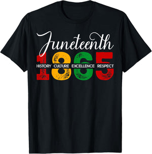 Juneteenth 1865 Independence Day Black History Afro Women T-Shirt - T-Shirt | Black