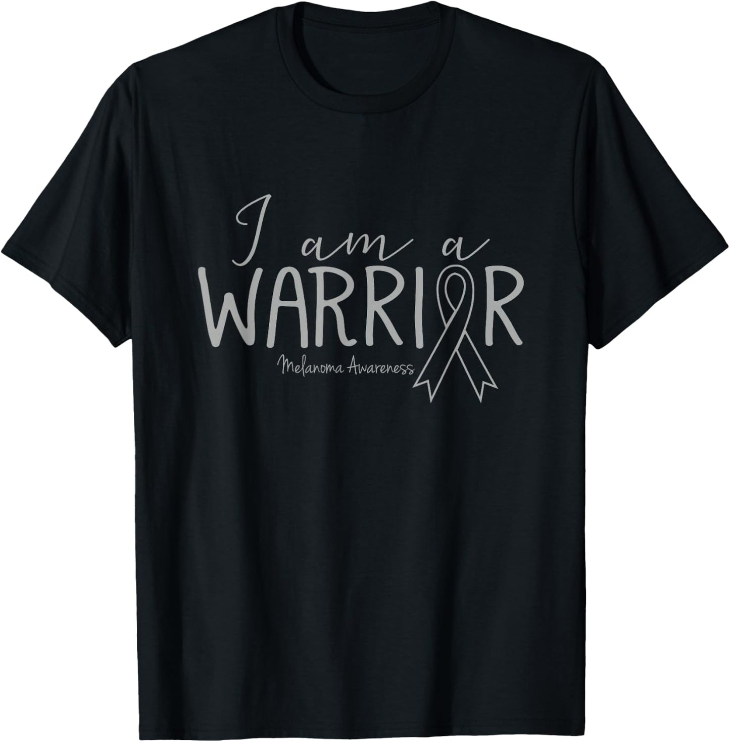 Melanoma Awareness Shirt Skin Cancer I Am A Warrior T-Shirt - T-Shirt | Black