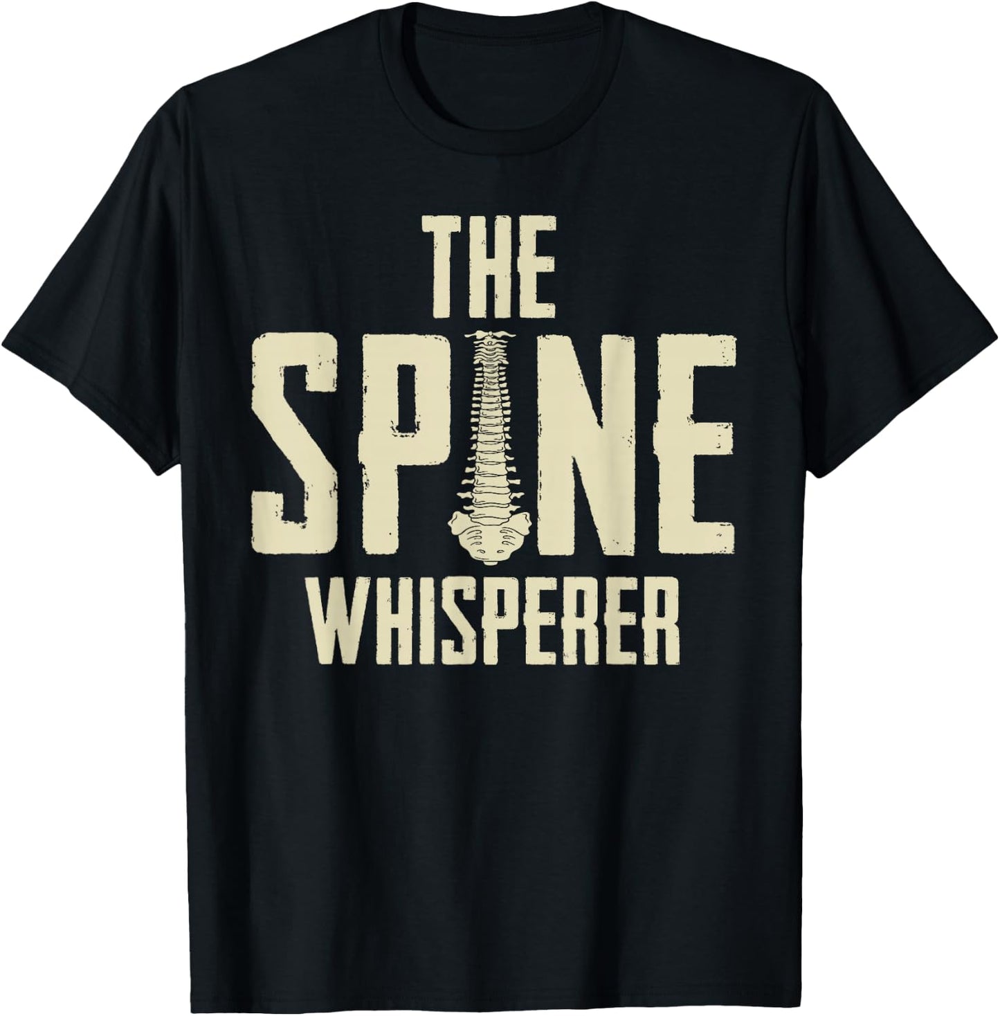 Chiropractic Spine Whisperer Doc Gift - Funny Chiropractor T-Shirt - T-Shirt | Black