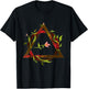 Therian Symbol with Inclusion of Flowers T-Shirt - T-Shirt | Black
