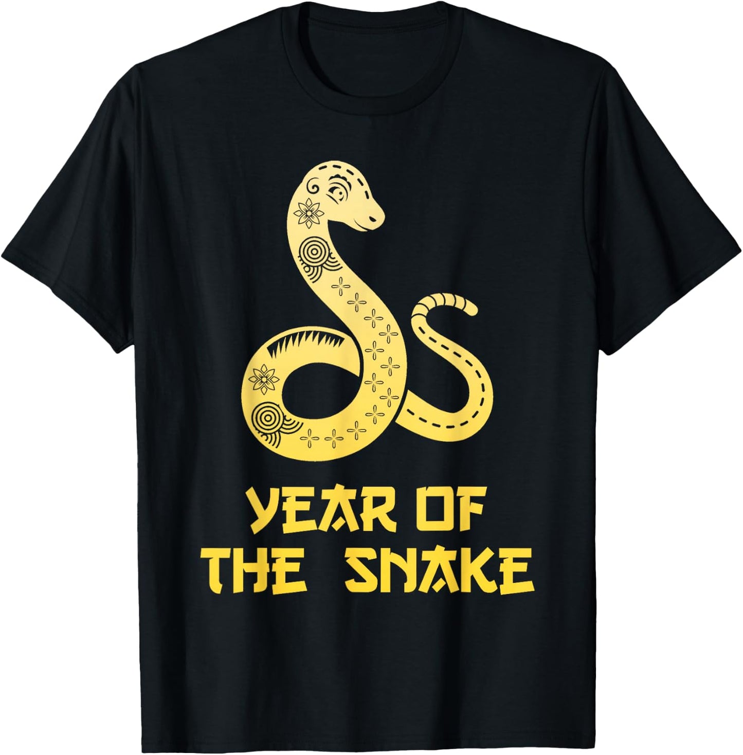 Chinese New Year 2025 Snake Red Chinese Year Women Men T-Shirt - T-Shirt | Black